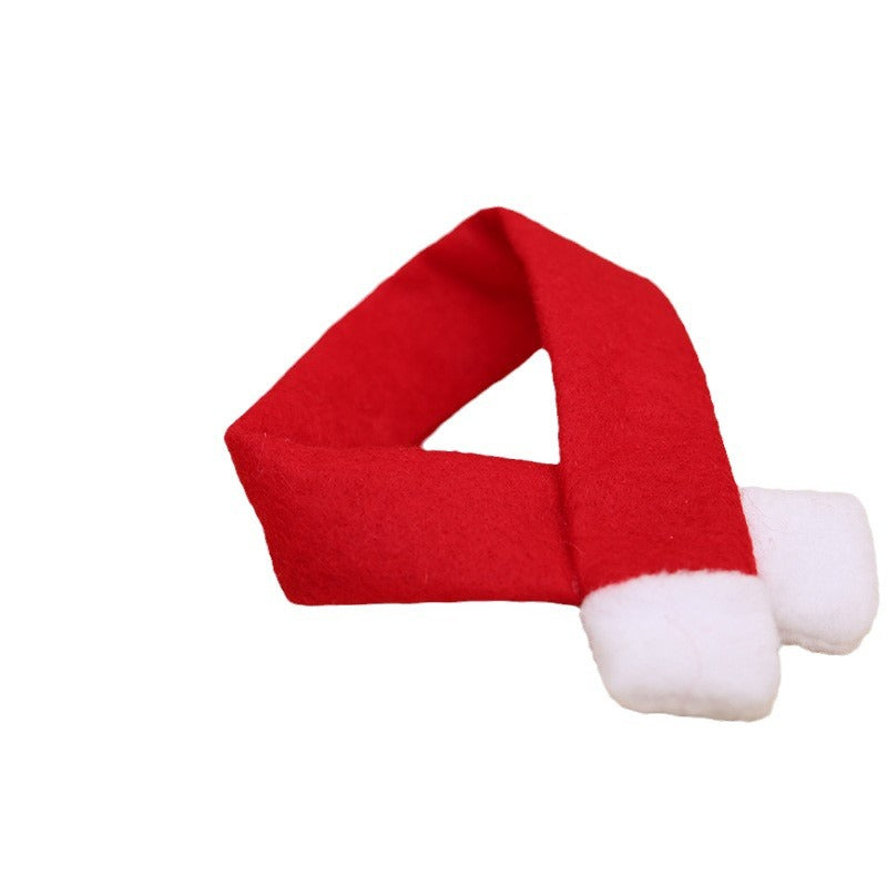 Wholesale Christmas Non-woven Scarf Hat Wine Bottle Decoration